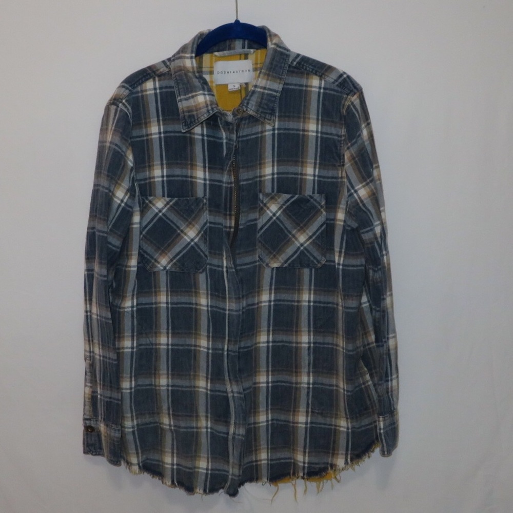 Anthropologie paper crane flannel